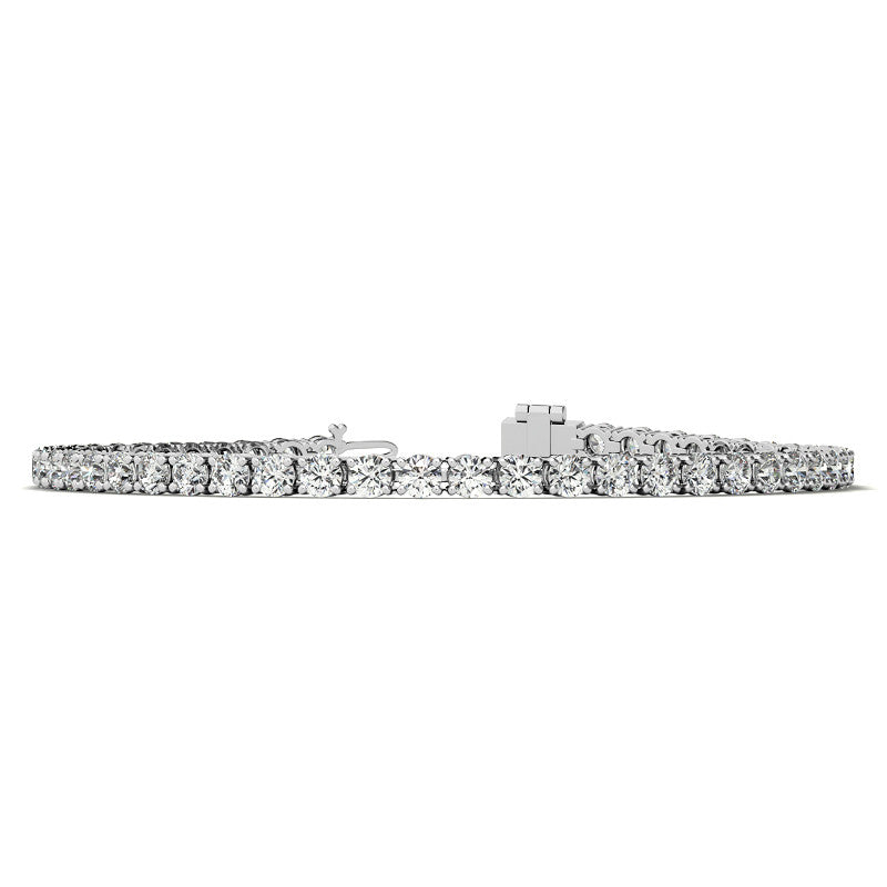 8.5 CTW Lab Grown Diamond Tennis Bracelet in 14kt White/Yellow Gold (G/VS) AGI Certified