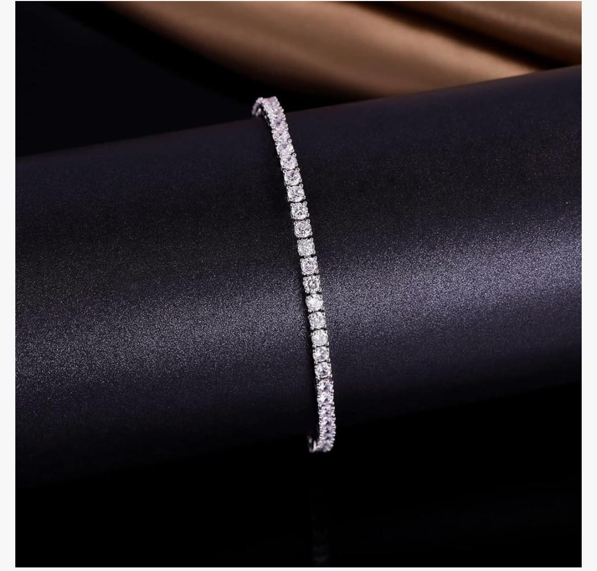 3.00 CTW AGI Certified Lab-Grown Diamond Tennis Bracelet in 14K Yellow or White Gold – G/VS Clarity