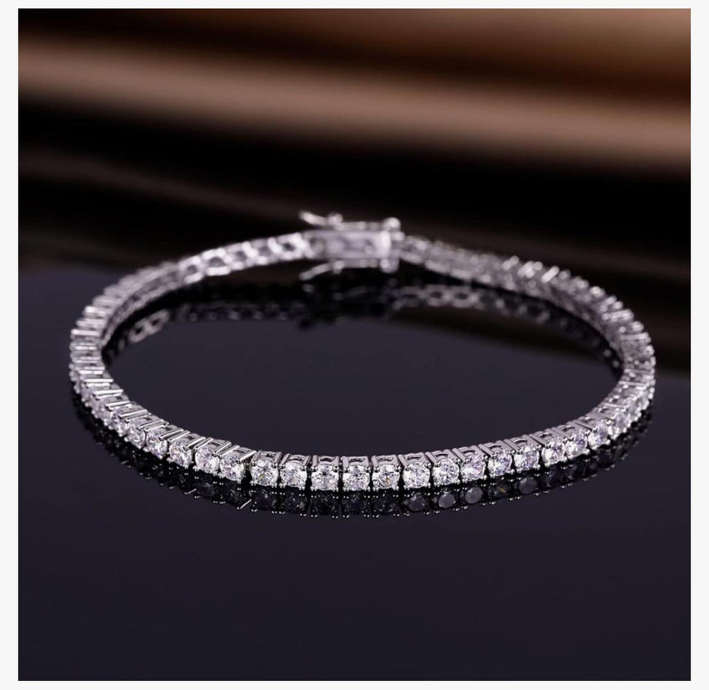 4.00 CTW AGI Certified Lab-Grown Diamond (G/VS) Tennis Bracelet in Choice of 14K Yellow or 14k White Gold