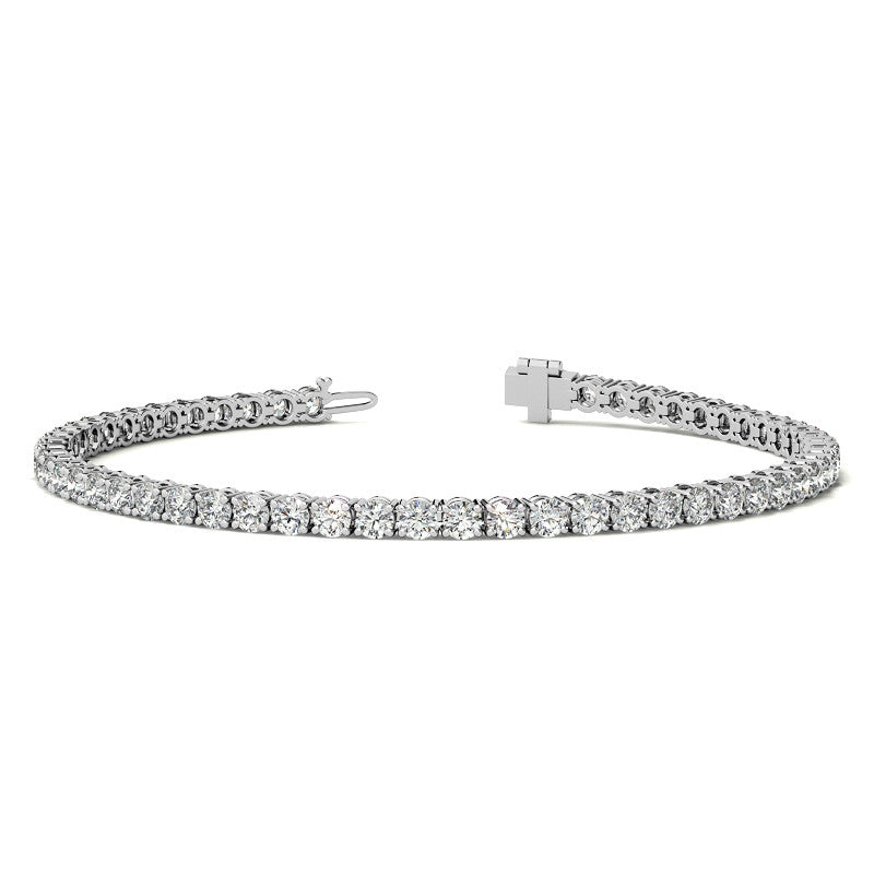12.00 CTW Lab Grown Diamond Tennis Bracelet in 14kt White/Yellow Gold (G/VS) AGI Certified