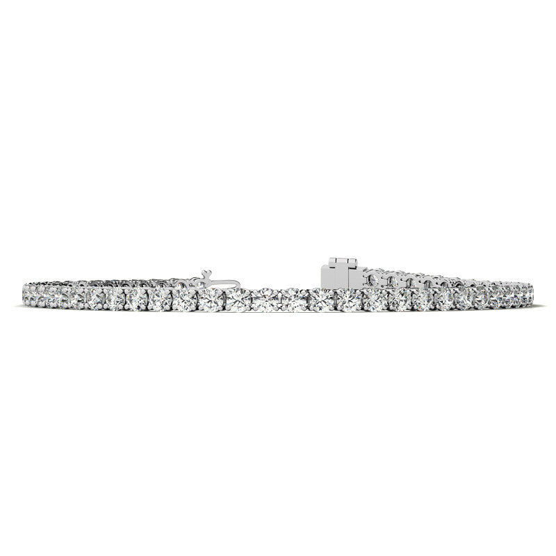 4.00 CTW AGI Certified Lab-Grown Diamond (G/VS) Tennis Bracelet in Choice of 14K Yellow or 14k White Gold